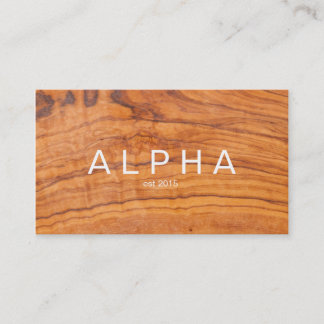 Modern Wood Grain Background Design Business Card