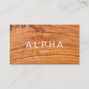 Modern  Wood Grain Background Design Business Card