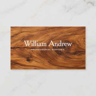 Modern Wood Professional Business Card