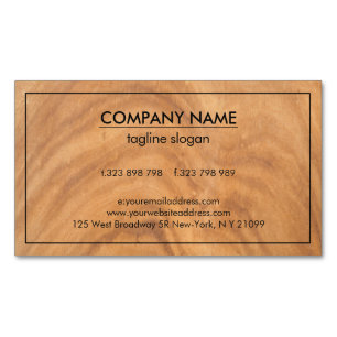 Modern Wooden Design Magnetic Business Card