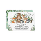 Modern Woodland Animals Forest Boy Baby Shower