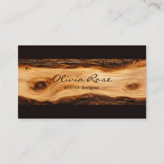 Modern Woodwork Carpenter Business Card