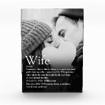 Modern World's Best Ever Wife Definition  Photo Block<br><div class="desc">Personalise for your special wife to create a unique gift for birthdays,  anniversaries,  weddings,  Christmas or any day you want to show how much she means to you. A perfect way to show her how amazing she is every day. Designed by Thisisnotme©</div>