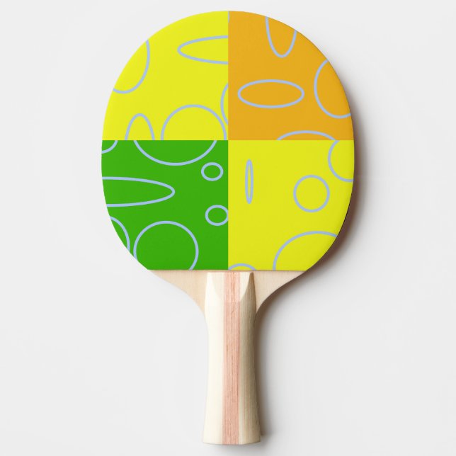 Modern Wow Ping Pong Paddle (Front)