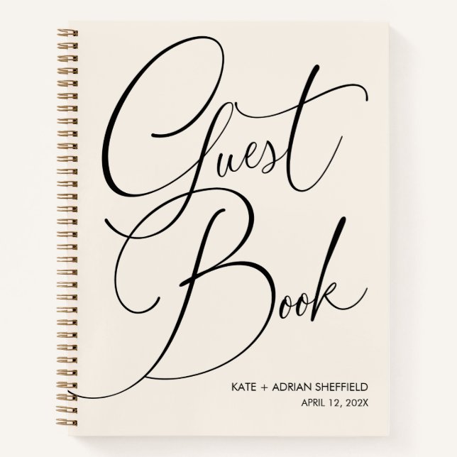 Modern Writing 2 Budget Guest Book (Front)