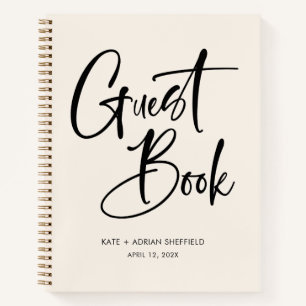 Modern Writing Budget Guest Book