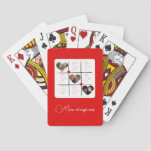 Modern XOXO Red Photo Hearts Valentines Day