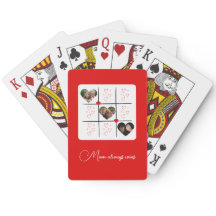 Modern XOXO Red Photo Hearts Valentines Day