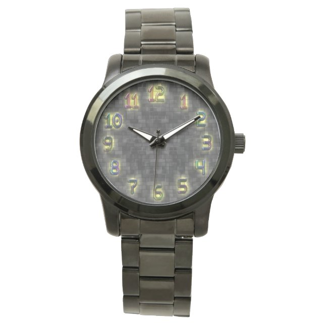 Modern Yelloe Glow Art Watch (Front)