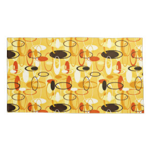Modern Yellow & black abstract style Pillowcase