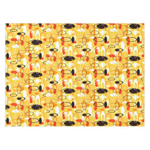 Modern Yellow & black abstract style Tablecloth