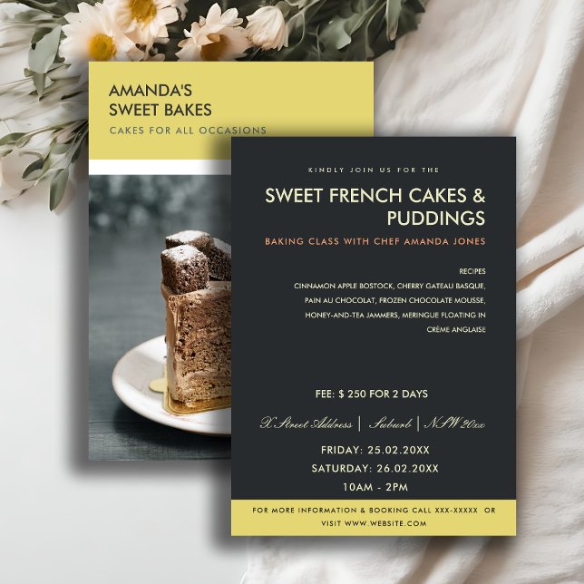 MODERN YELLOW BLACK PHOTO WORKSHOP INVITE TEMPLATE (Creator Uploaded)