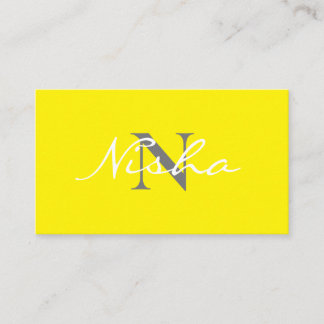 Modern Yellow  Business Card