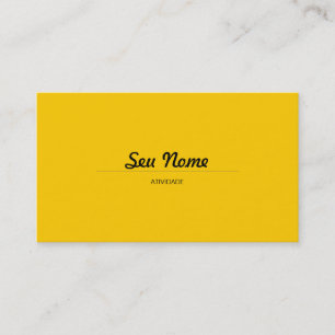 Modern Yellow Business Card
