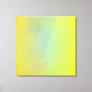 Modern Yellow Geometric Gradation Canvas Print