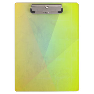 Modern Yellow Geometric Gradation Clipboard