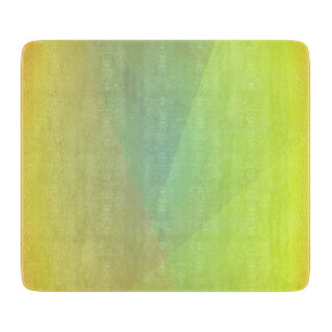 Modern Yellow Geometric Gradation Cutting Board