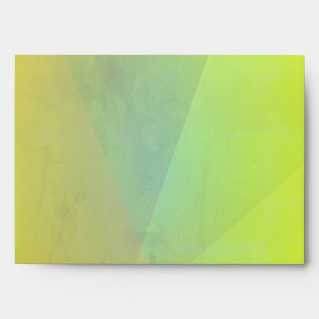 Modern Yellow Geometric Gradation Envelope (Front)