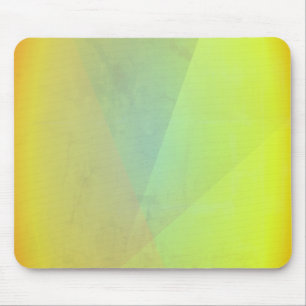 Modern Yellow Geometric Gradation Mouse Pad