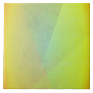 Modern Yellow Geometric Gradation Tile