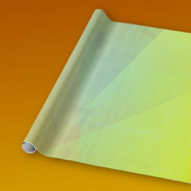 Modern Yellow Geometric Gradation Wrapping Paper (Creator Uploaded)