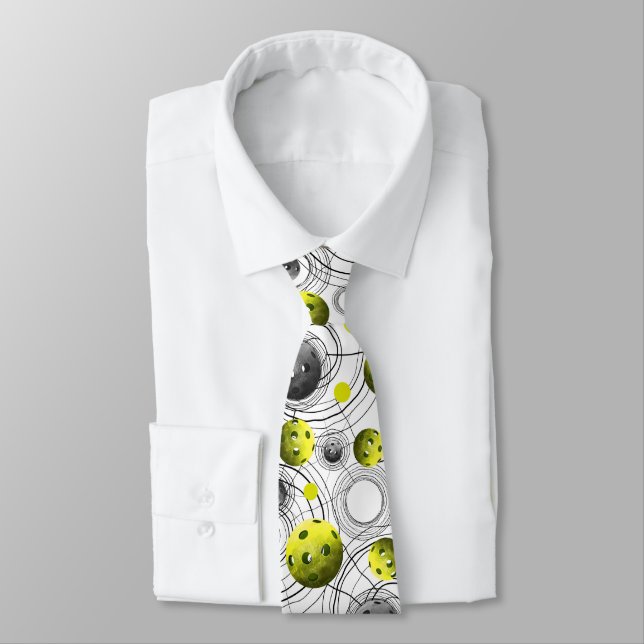 Modern Yellow Pickleballs - Tie (Tied)