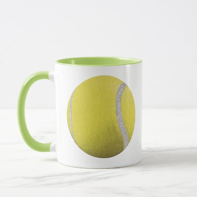 Modern Yellow Tennis Ball    Mug (Left)