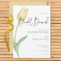 Modern Yellow Tulip Solo Bridal Brunch
