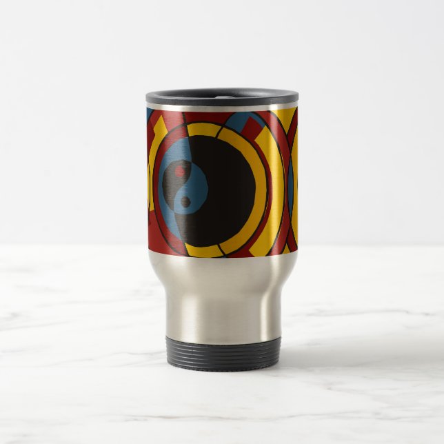 Modern Yin & Yang Travel Mug (Center)