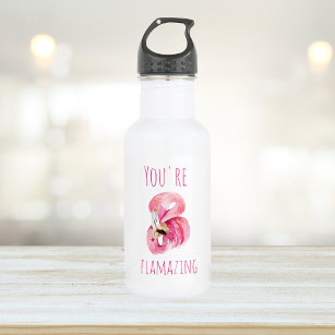 Modern You Are Flamazing Beauty Pink Flamingo 532 Ml Water Bottle