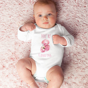 Modern You Are Flamazing Beauty Pink Flamingo Maternity T-Shirt