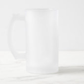 Modern You Are Flamazing Beauty Pink Flamingo Frosted Glass Beer Mug (Left)