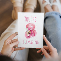 Modern You Are Flamazing Beauty Pink Flamingo