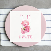 Modern You Are Flamazing Beauty Pink Flamingo