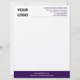 Modern Your Colours QR Code Company Logo Letterhea Letterhead
