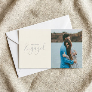 Modern your own photo, engagement announcement