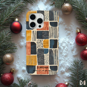 Modern Zambian Batik – Earthy Abstract Patterns iPhone 15 Pro Max Case