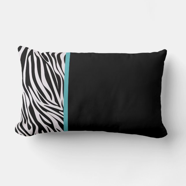 Modern Zebra Lumbar Pillows (Front)