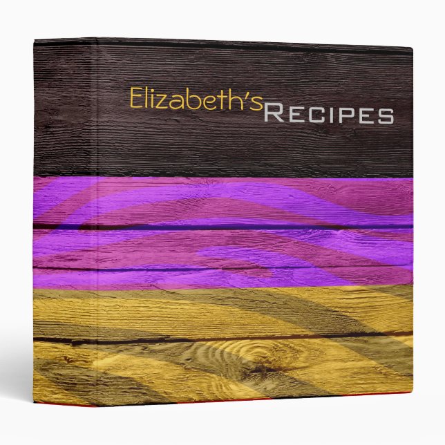 Modern Zebra Print #14 Binder (Front/Spine)