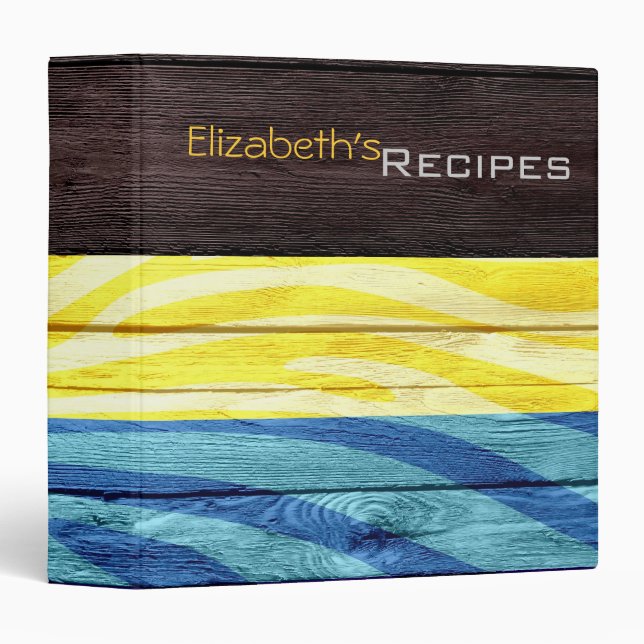 Modern Zebra Print #15 Binder (Front/Spine)