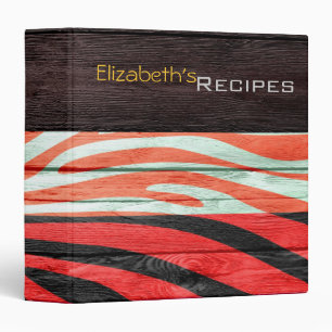 Modern Zebra Print #24 Binder