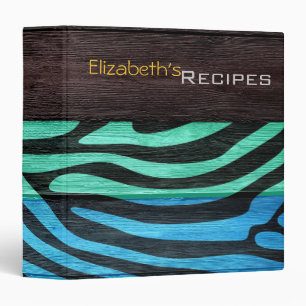 Modern Zebra Print #2 Binder