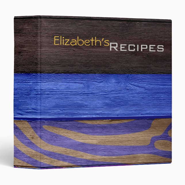 Modern Zebra Print #6 Binder (Front/Spine)