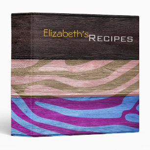 Modern Zebra Print #9 Binder