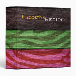 Modern Zebra Print Binder