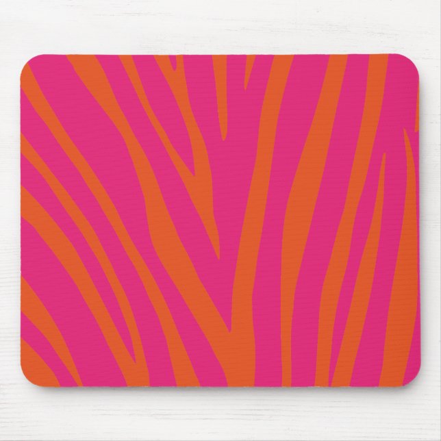 Modern Zebra Print Pattern Mouse Pad (Front)