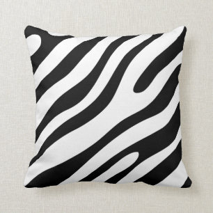 Modern Zebra Print Pattern Personalize Your Colour Throw Pillow