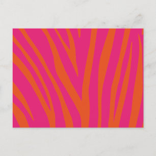Modern Zebra Print Pattern Postcard