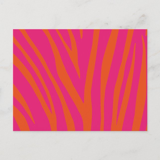 Modern Zebra Print Pattern Postcard (Front)