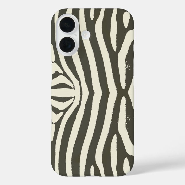 Modern Zebra Stripe Animal Print Pattern Case-Mate iPhone Case (Back)